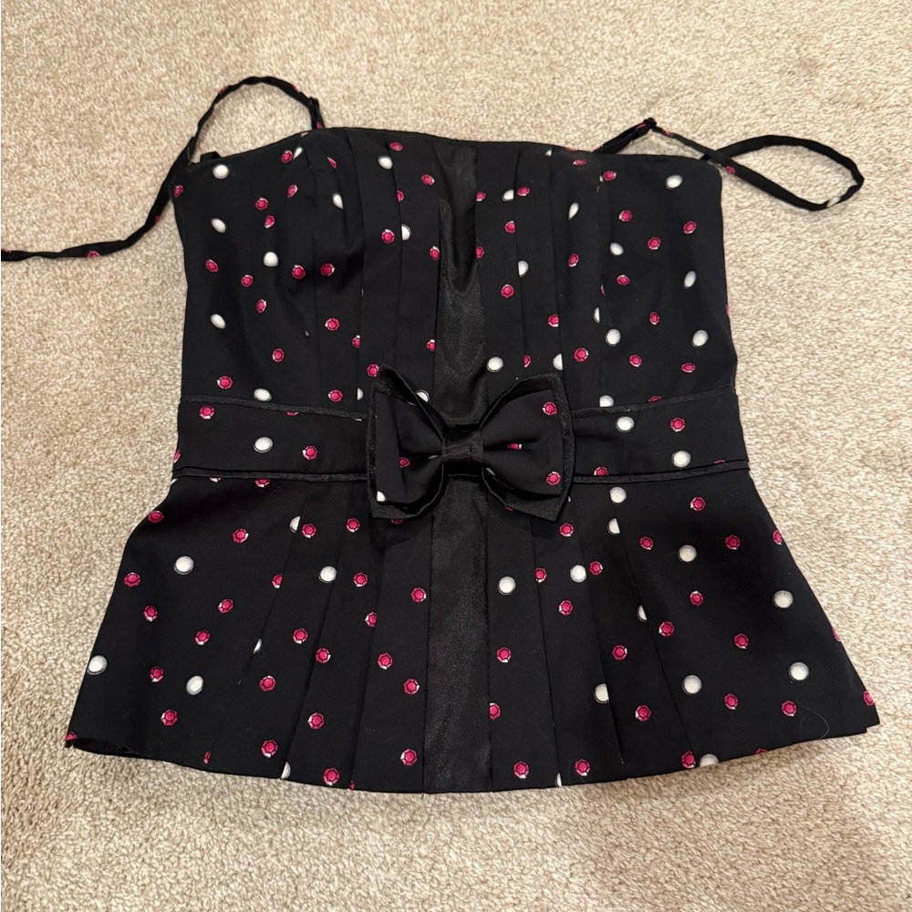 NWOT White House Black Market top with bow